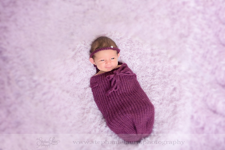 purple newborn pittsburgh photography