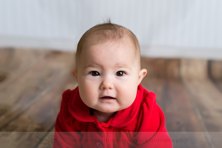 close up of 9 month old