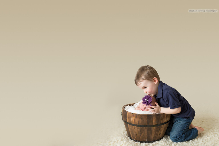 sibling newborn seven fields